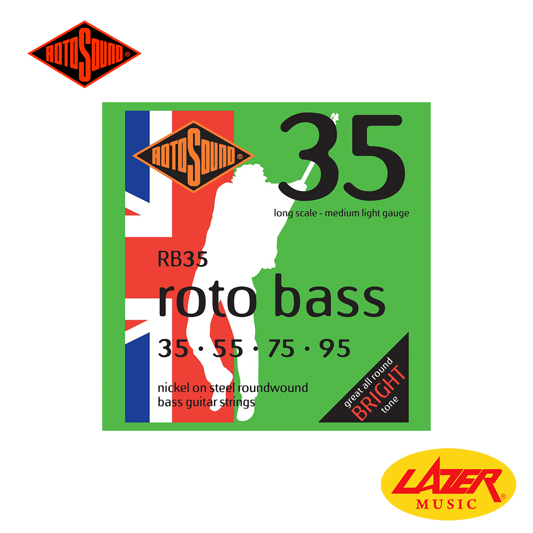 Rotosound Roto Bass Nickel Medium Light Bass Guitar Strings